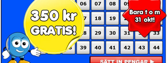 Bingon: Sista dagarna för 350 kr GRATIS